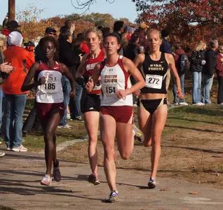 Anna Nosenko racing at the 2010 ACC Championships in Boston, Mass.