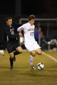 Andy Lubahn scored his team-leading eighth goal of the season in Wake Forest's 2-0 win at Davidson on Tuesday.