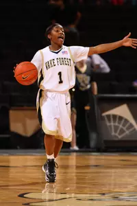 Brooke Thomas tied a career high with seven rebounds against William & Mary