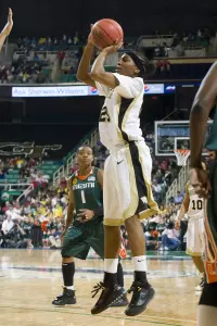 Secily Ray was named to the WBCA All-Tournament Team last weekend.
