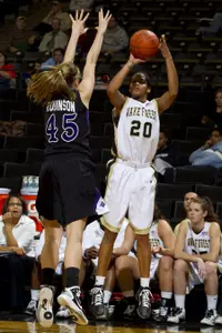Brittany Waters led the Deacons with 13 points against Furman.