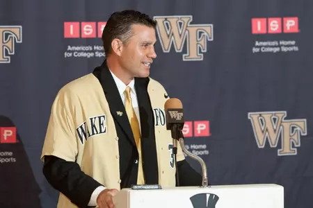 Tom Walter is entering his first season as the head baseball coach at Wake Forest.