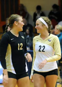 Kristen White (left) and Megan Thornberry will be two of the Deacons leaders this spring.