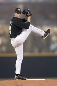 Austin Stadler tossed a career-high 8.2 innings and allowed three runs on five hits in Wake's 4-3 victory over NC State on Sunday afternoon.