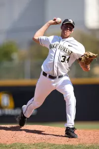 Joel Ernst picked up his second save of the season in the series finale against Xavier.