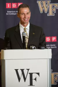 Wake Forest introduces Jeff Bzdelik as the new head men's basketball coach at a press conference in Deacon Tower on Wednesday, April 14, 2010.