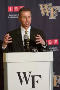 Wake Forest introduces Jeff Bzdelik as the new head men's basketball coach at a press conference in Deacon Tower on Wednesday, April 14, 2010.