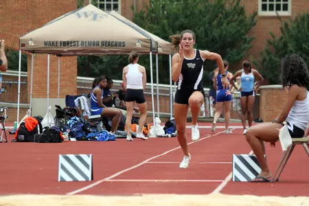 Senior Alex Gove totaled 4,761 points in her first heptathlon.