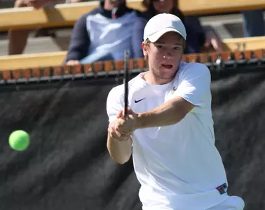 Freshman Tripper Carleton picked up a victory in his first NCAA Championship match