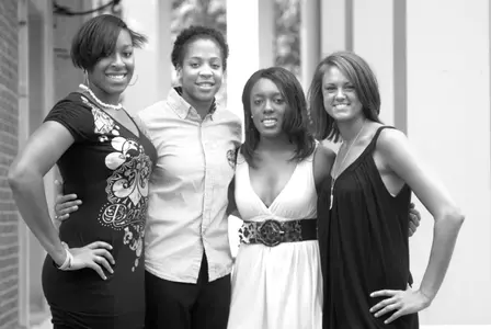 Seniors Jessica Bryant, Corteney Morris, Tiffany Roulhac and Jessie Cain.