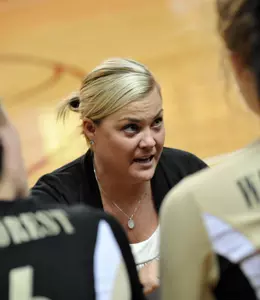Head coach Heather Kahl Holmes will be entering her sixth season this fall.