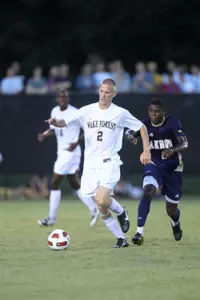 Jared Watts had his first assist of the season in Wake Forets's 2-1 win against Clemson on Friday.