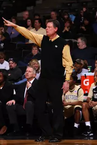 Head coach Mike Petersen starts seventh season at Wake Forest.