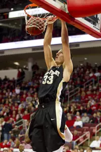 Carson Desrosiers had six points and seven rebounds in his ACC debut on Saturday at NC State.