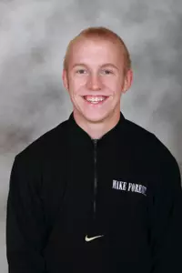 Freshman Hiter Harris led the Demon Deacons in the 200m dash with a time of 23.17.