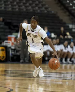Brooke Thomas totaled a team-high four steals against Delaware