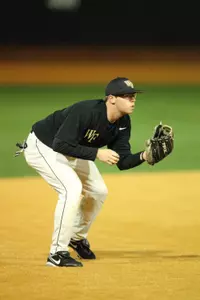 R-Fr. Jack Carey hit a home run on his first-career hit Saturday night.