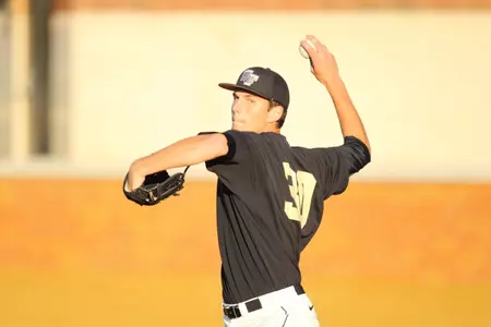 Justin Van Grouw earned his first victory of the season in 6.2 innings pitched.