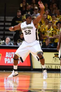 Denmore McDermott sang the national anthem prior to the Deacons' Senior Day game vs. Georgia Tech.