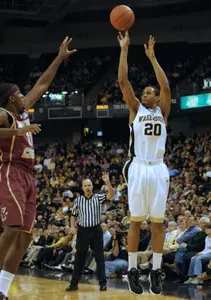 Ari Stewart had eight points and seven rebounds in last year's game against Boston College.