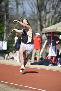Sarah Brobeck placed ninth in the javelin throw Thursday at the ACC Championships