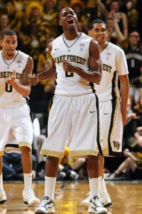 Senior Gary Clark received the team's Best Defensive Player award and Best Free Throw Shooter award.