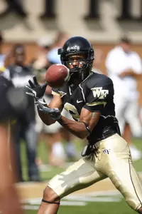 Williams caught 110 passes in his career for the Demon Deacons