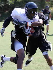 The Deacons split into two teams for their 90-minute scrimmage on Wednesday.