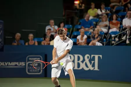 Cory Parr played in front of a hometown crowd on Stadium Court