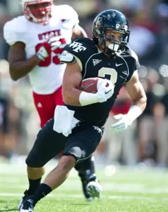 Michael Campanaro caught a touchdown pass and threw for another in the win. (AP Photo/The News & Observer, Greg Mintel)