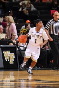 Senior Brooke Thomas is on pace to break the school's career assist record this season.