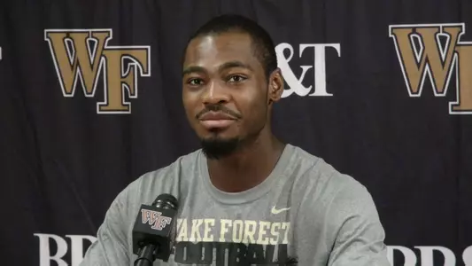 Wide receiver Danny Dembry was one of three Deacons to talk with the media on Tuesday.