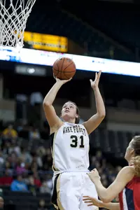 Lindsy Wright had 11 points and eight rebounds in the win over Boston College.