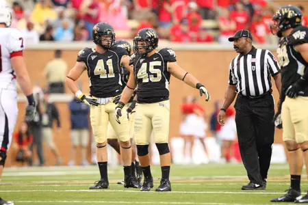 Riley Haynes is currently third on the team with 32 tackles this season.