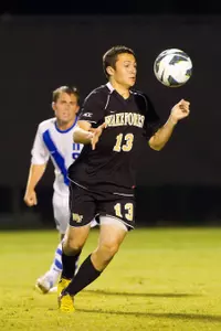 Michael Gamble scored the go-ahead goal against ETSU on Tuesday night.