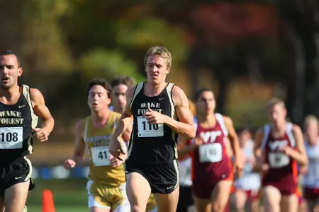 Senior Nate Guthals finished second overall on the 8k course in 24:39.65.