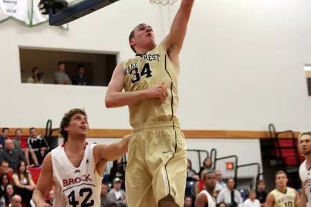 Freshman Tyler Cavanaugh led the Deacons in the first half, scoring 15 of his 16 points for the game.