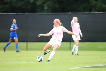 Riley Ridgik took two shots against Virginia Tech