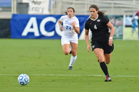 Rachel Nuzzolese helped Wake Forest defeat Duke 2-1 in last year's ACC Championship semifinal