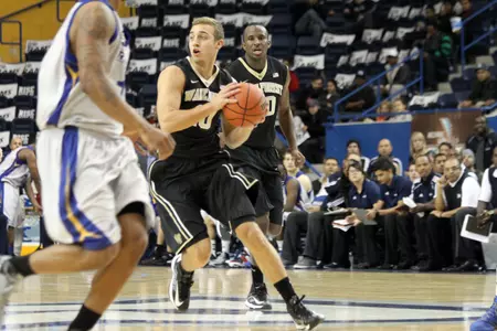 Sophomore Chase Fischer was voted a team captain this season. He is one of six returning letterwinners for the Deacons.