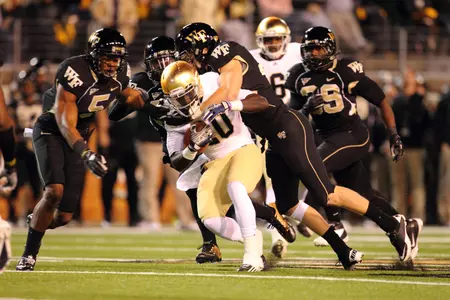 Linebacker Joey Ehrmann made seven tackles against the Irish last season.