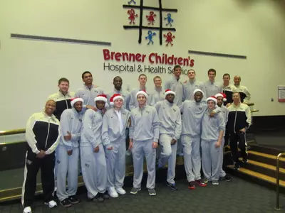 The Deacons visited Brenner Children's Hospital in Winston-Salem on Wednesday.