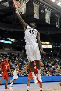 Freshman Arnaud William Adala Moto made his first career start on Tuesday vs. Furman.