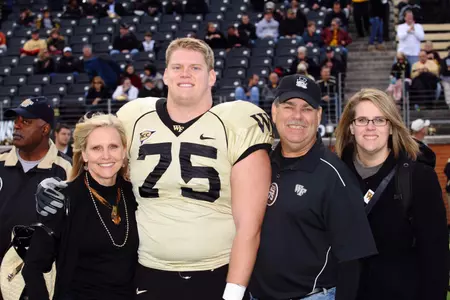 Recently graduated offensive lineman Michael Hoag was named to his second All-ACC Academic Team on Wednesday