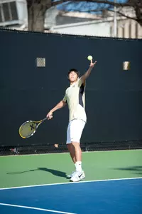 Alex Tsai won in straight sets at No. 6 singles