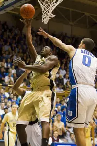 Travis McKie had 16 points and 10 rebounds in the Jan. 19 meeting at Duke.