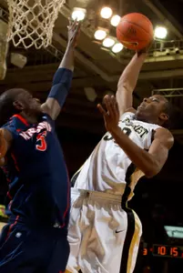 Travis McKie had 12 points and 10 rebounds in last year's win over Virginia.