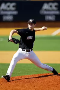 Tim Cooney pitched eight innings for the Deacs against Marshall, recording nine strikeouts while allowing just one run