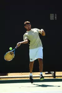 Amogh Prabhakar earned his sixth ACC singles win of the year against Clemson