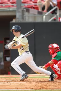 Grant Shambley had the Deacs lone hit on the night.